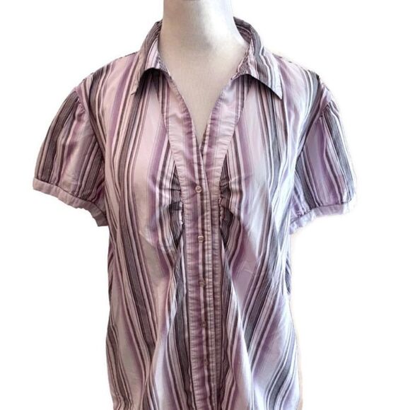 Essential DCC Women Short Sleeve Button Down Sz 2X - Picture 1 of 5